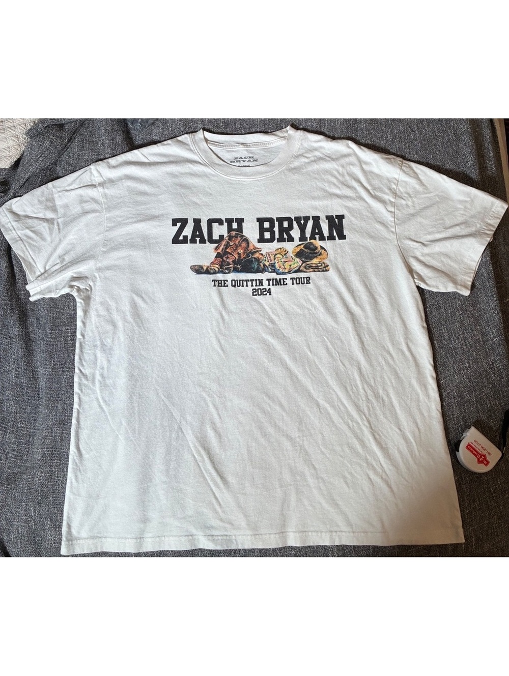 Zach Bryan Quittin Time Tour 2024 Merch Band T Shirt Dates Country Concert